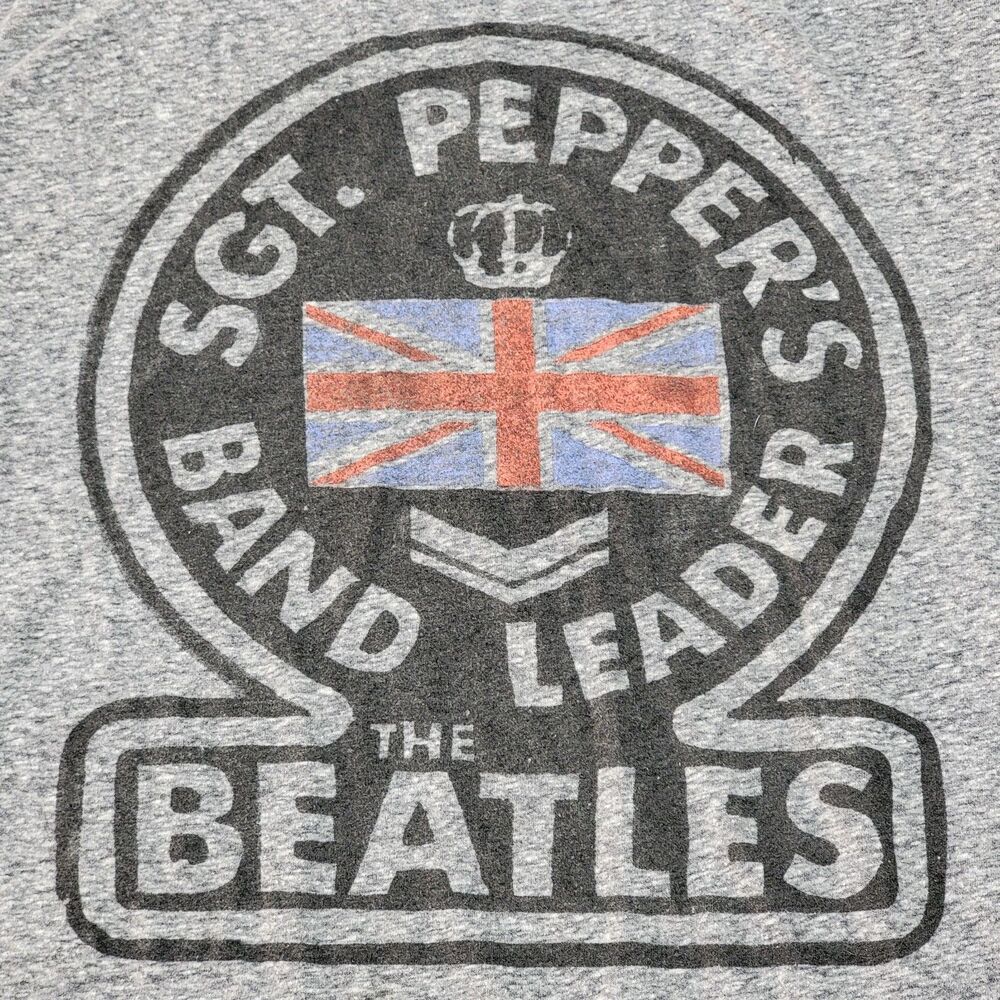 The Beatles SS Grey Unisex Tee "Sgt. Pepper's Band Leader" - Size Small